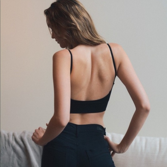 VERY LOW BACK Bralette - Black - Picture 4 of 7
